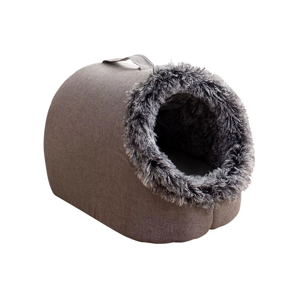 WarmNest Cozy Cave – Self-Warming Tent Bed for Cats & Small Dogs